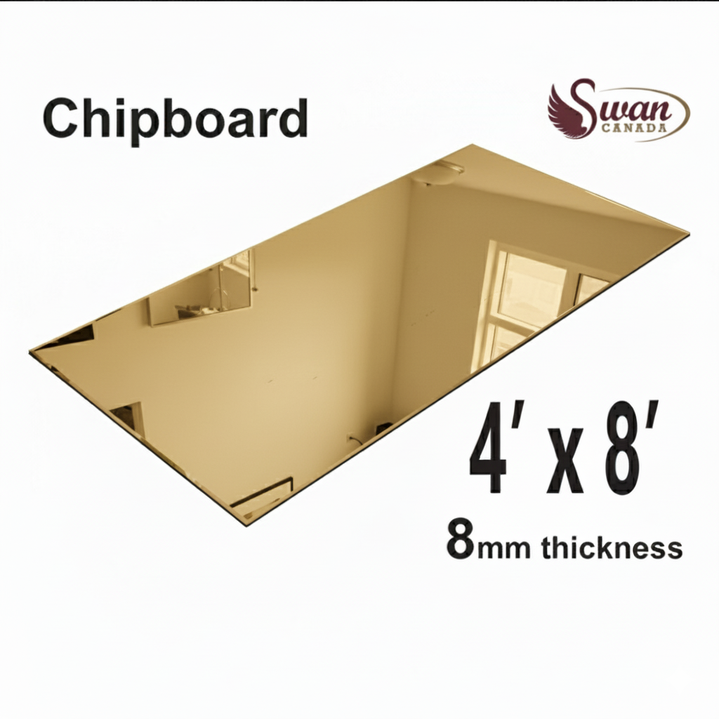 Chip Boards, Gold Mirror , 1 Board, 4 X 8 Feet
