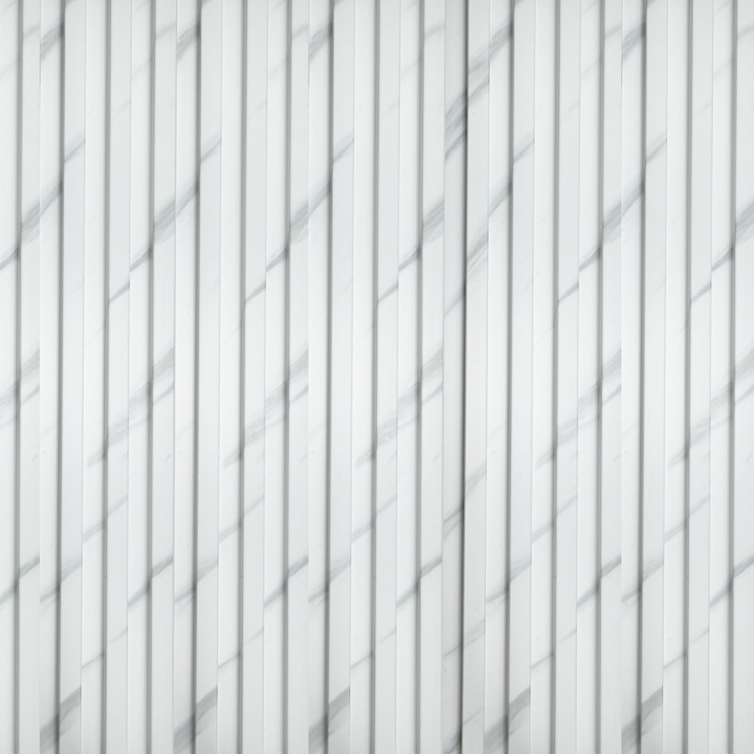 WPC Fluted Panels, Gray Waves, 10 Panels x 9 feet long.