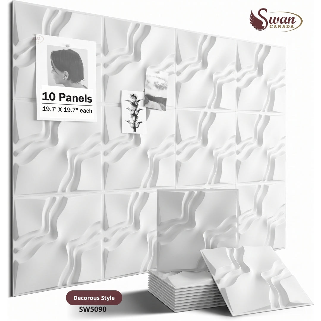 3D Wall Panels, Decorous Style, 19.7