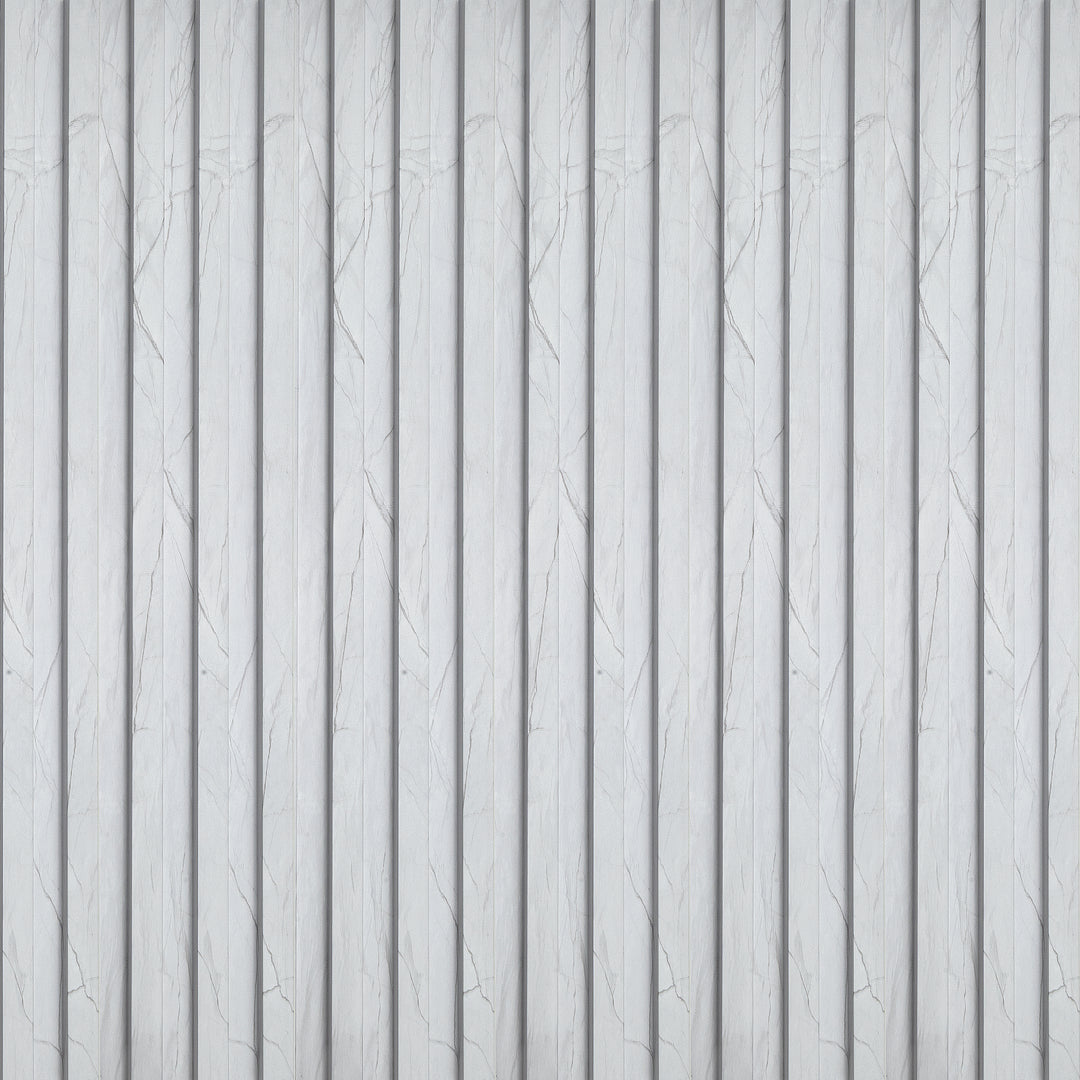 WPC Fluted Panels, Gray Sandstone, 10 Panels x 9 feet long