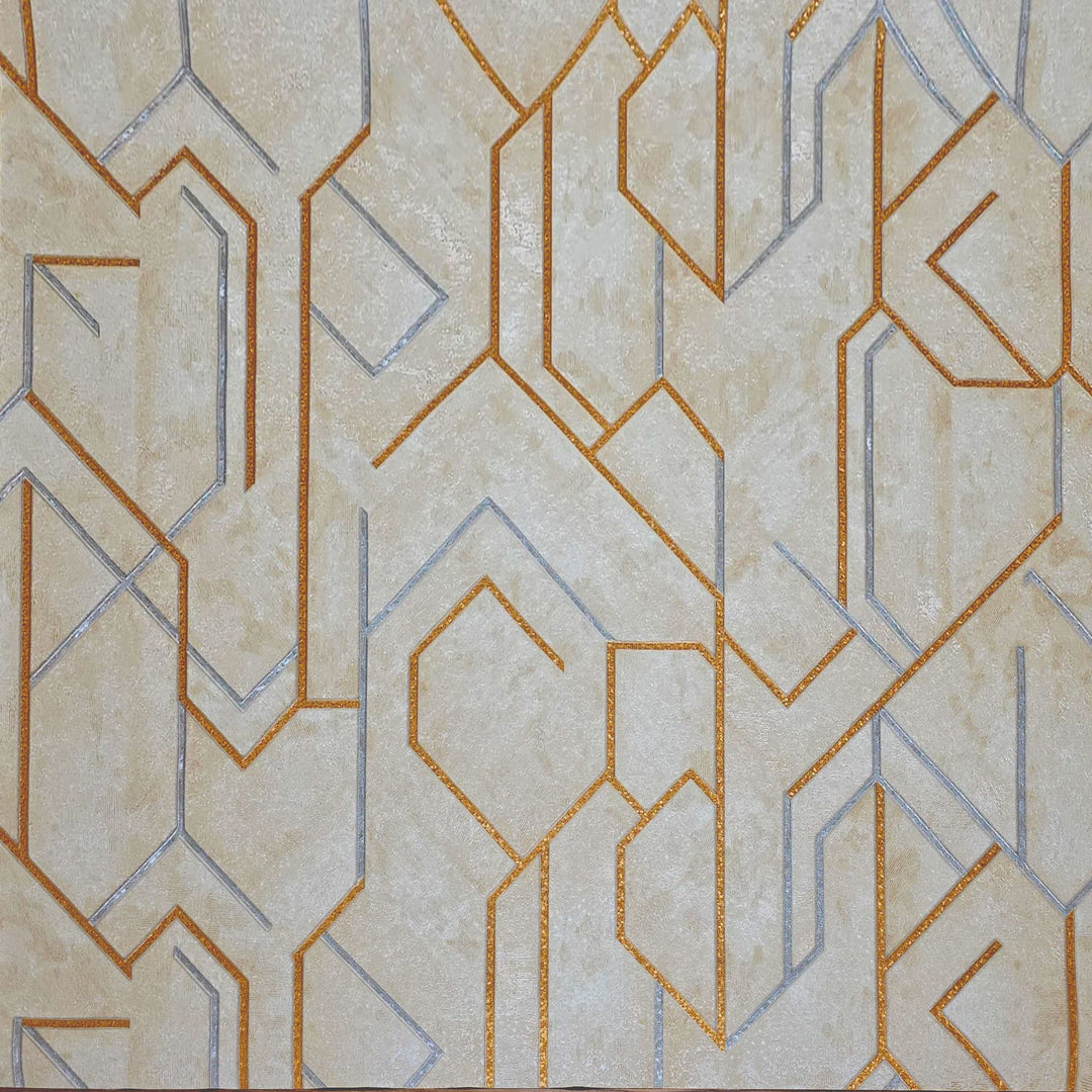 Papier peint Cygne, beige Noir Elegance, 42 po x 610 po. 1 rouleau