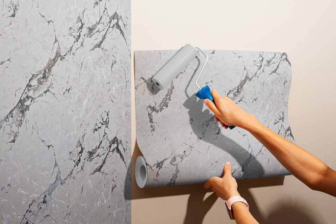 Papier peint Swan, Luxor Marbled, 42 po x 610 po. 1 rouleau