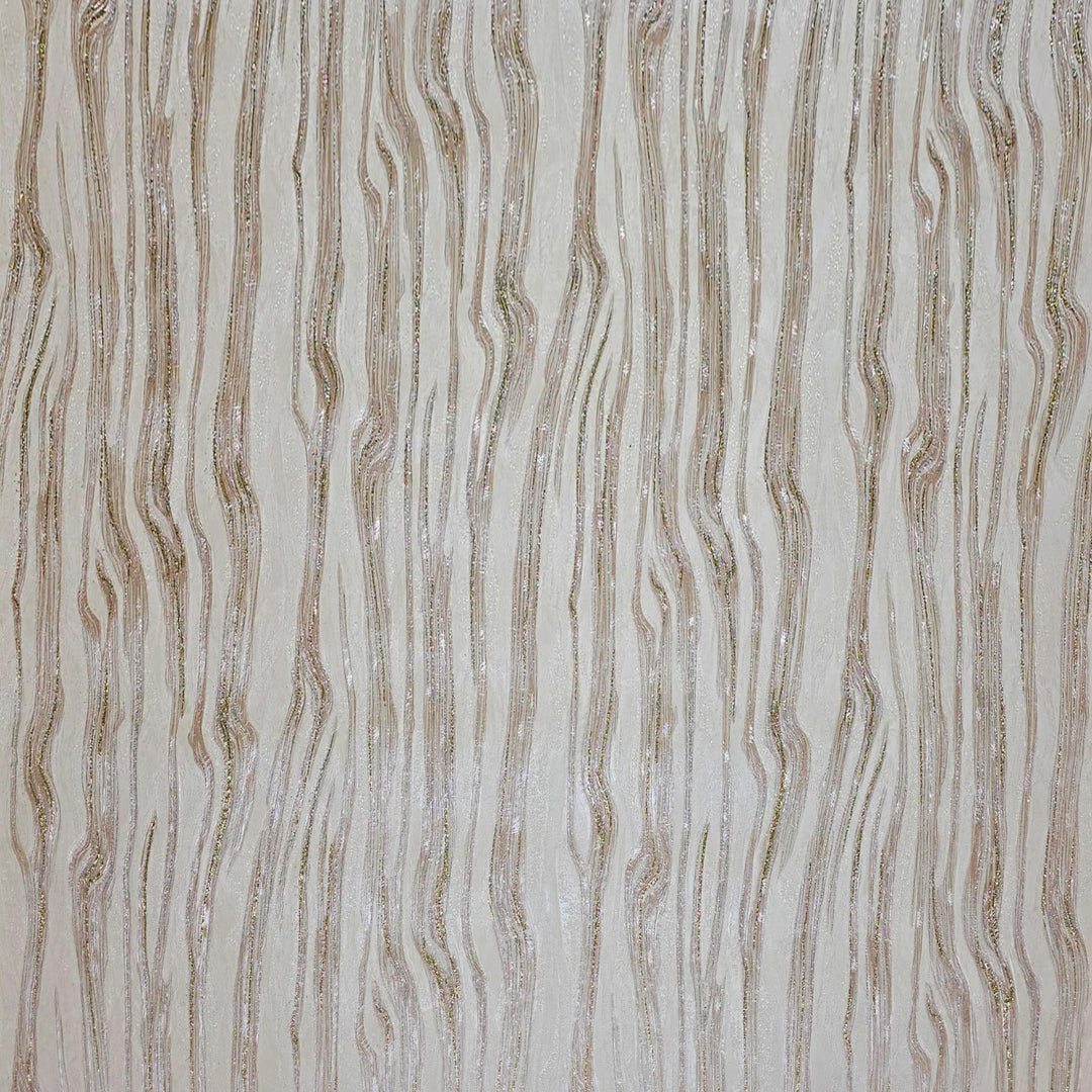 Papier peint Cygne, vague bronze, 42 po x 610 po. 1 rouleau