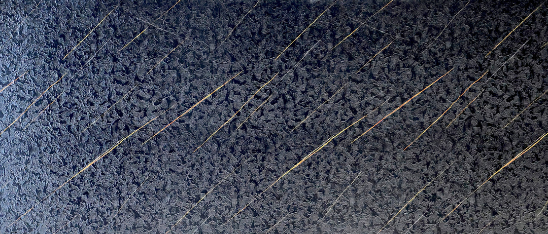 Panneau en relief, veines d'or Blackshi, 1 feuille, 4 x 9 pieds