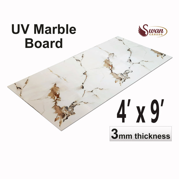 UV Marble Sheets, Twilight Gleam, 1 Sheet, 4 X 9 Feet