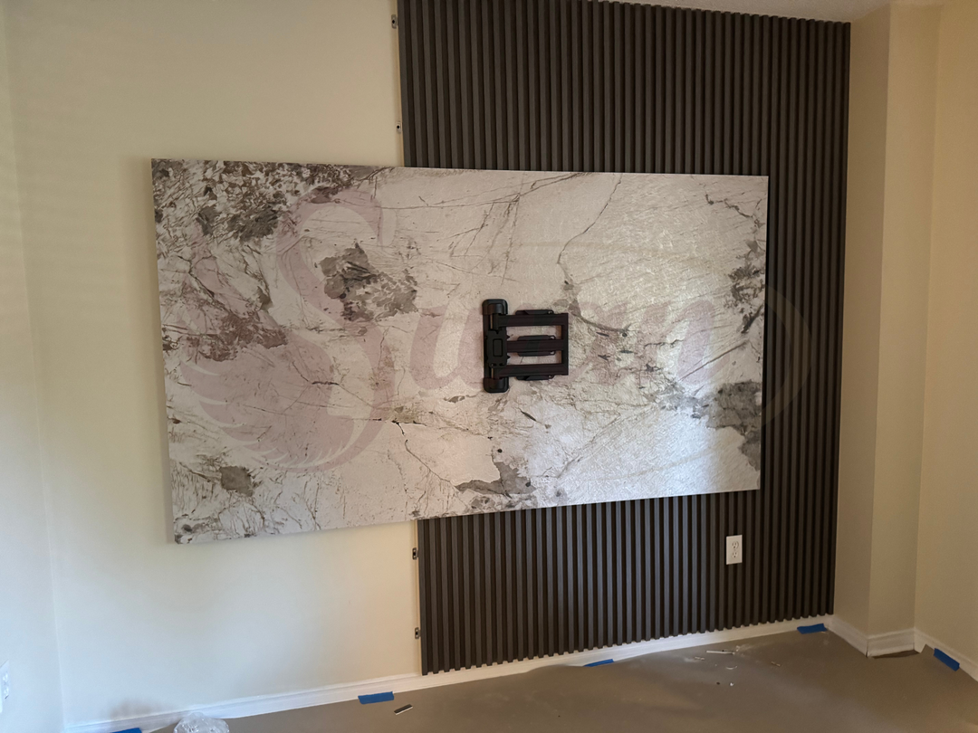 WPC Fluted Panels, Dark Gray, 10 Panels x 10 feet long.