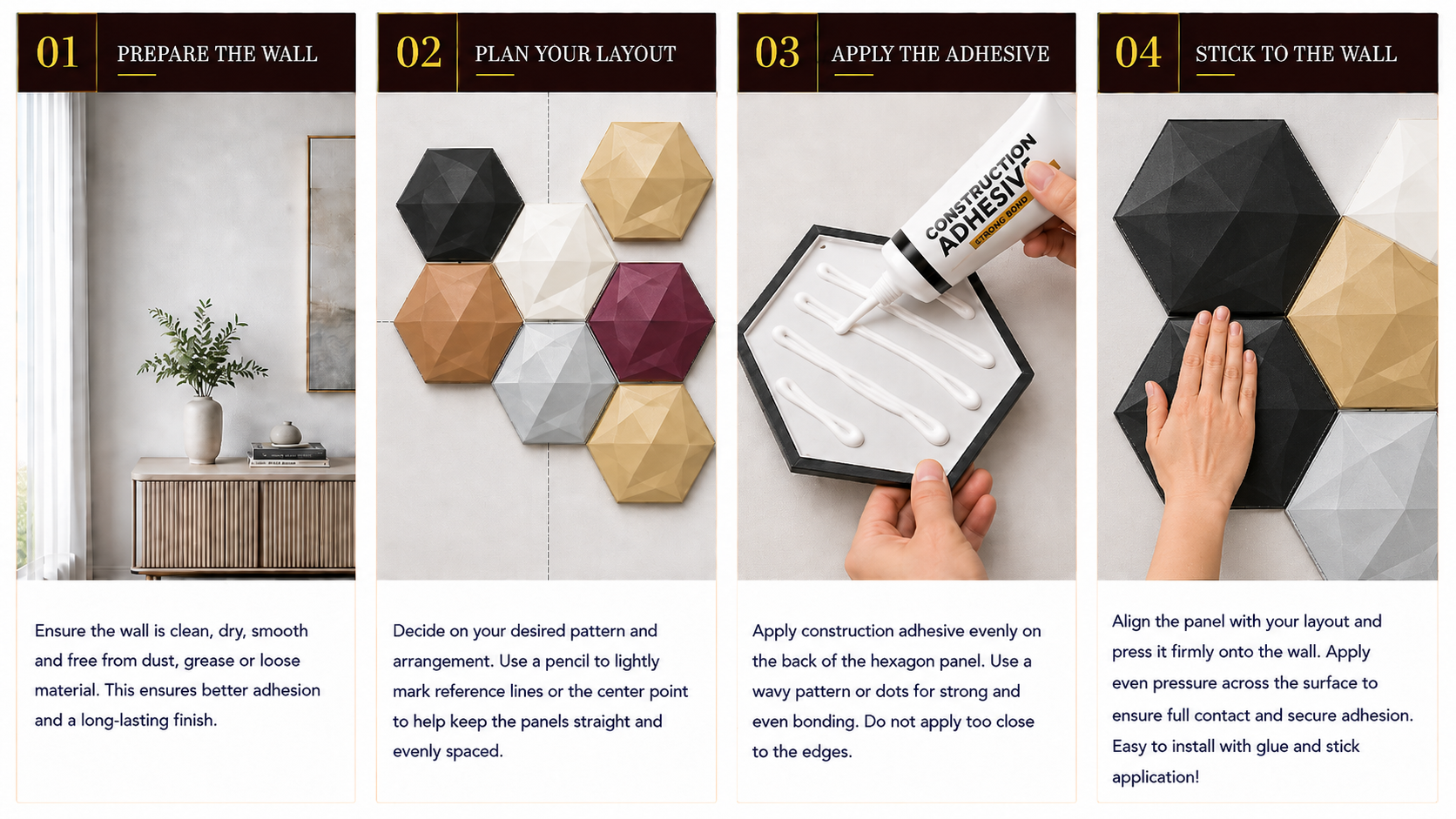 PU Leather Panels installation steps