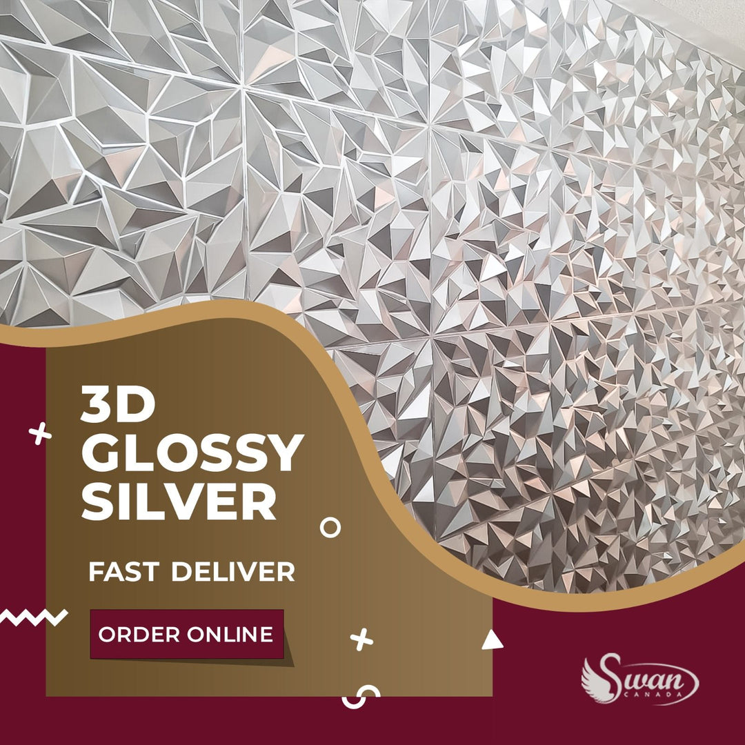 3D Glossy Silver