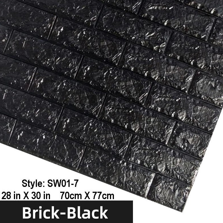 3D Wallpaper, DIY Vinyl Self-Adhesive, 10 Pieces (58 square feet)