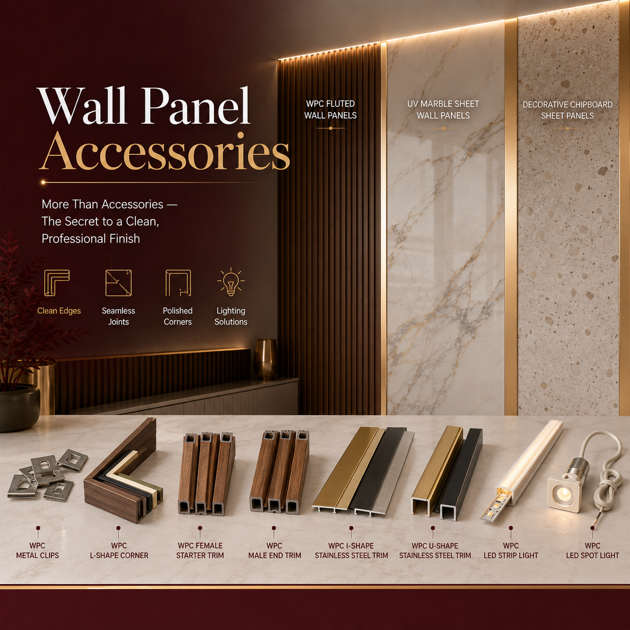 Swan Wall Panel Trims and Corner Pieces: More Than Accessories—They Are the Key to a Professional Finish