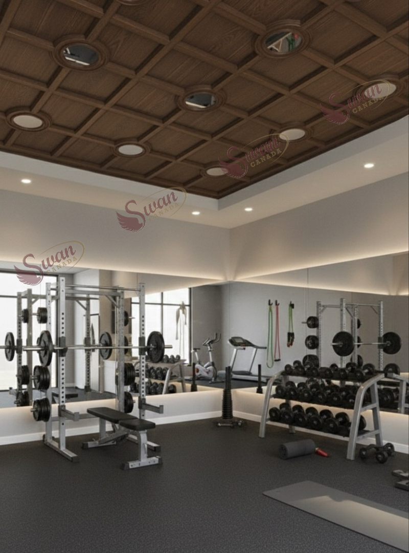 3D Wall Panels, Walnut Brown, 24" x 24"