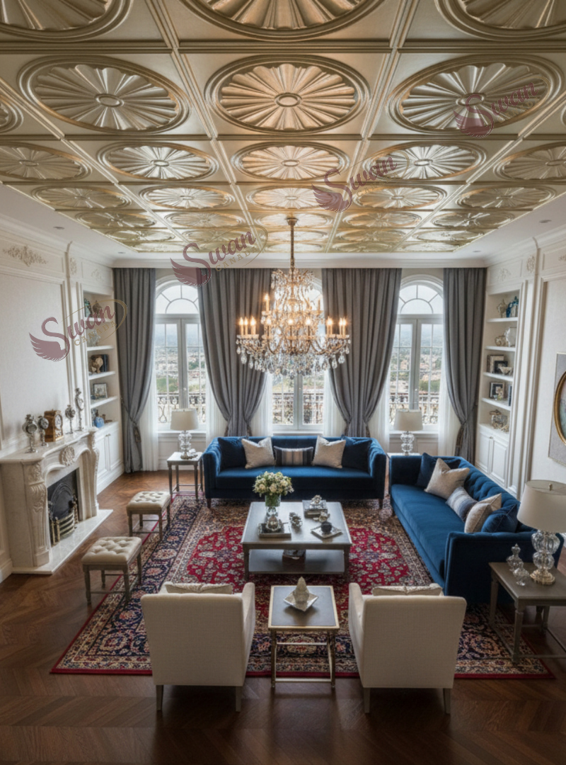 3D Wall Panels, Champagne Gold, 24" x 24"