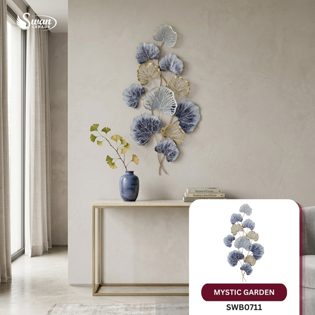Décoration murale, feuille de jardin mystique, 24,75 po x 47,25 po, 1 pièce