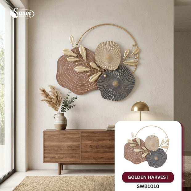 Décoration murale, Golden Harvest Wall Art., 27,25 po x 25,75 po, 1 pièce