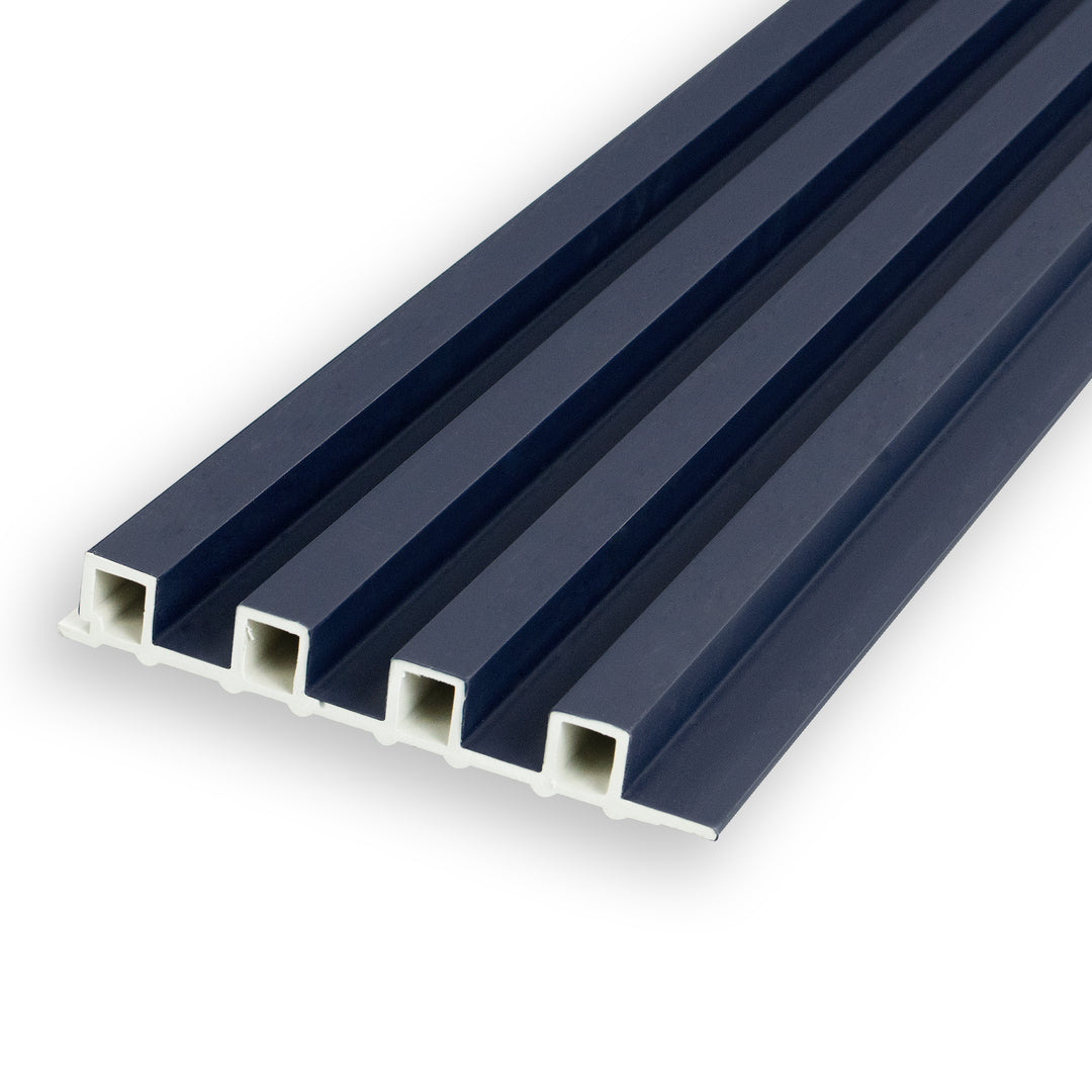 WPC Fluted Panels, Purplish Blue 10 Panels x 9 feet long.