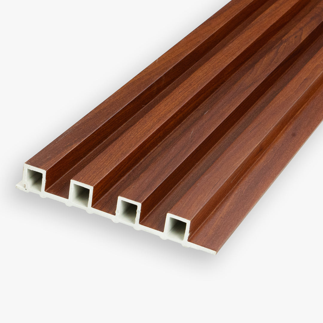 WPC Fluted Panels, Red Cedar, 10 Panels x 9 feet long.