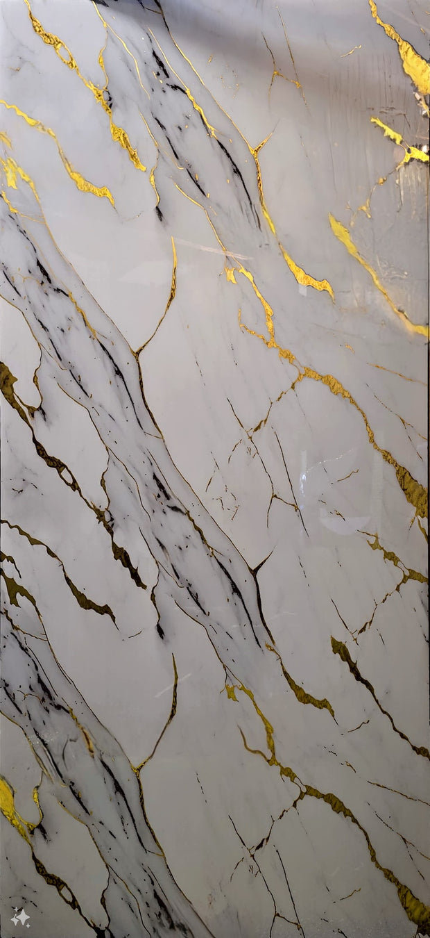 UV Marble Sheets, MAJESTIC GOLD, 1 Sheet, 4 X 9 Feet