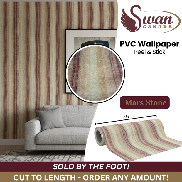Autocollant mural en PVC, Pierre de Mars