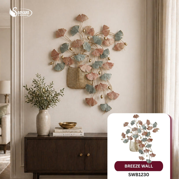 Décoration murale décorative, décoration murale Ginkgo Breeze, 24 po x 31,25 po, 1 pièce