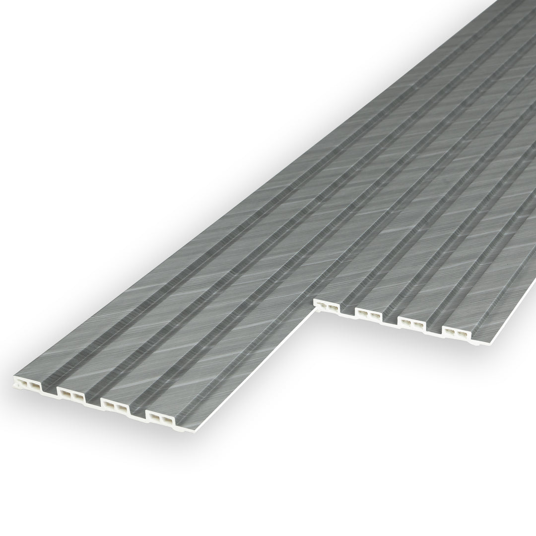 WPC Fluted Panels, Ash Wood, 10 Panels x 9 feet long.