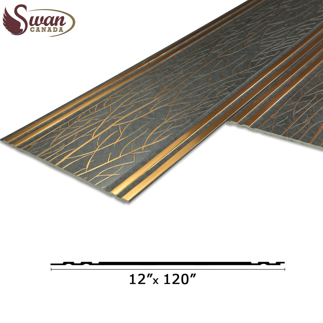 PS Fluted Panels, Gray Roots, 10 Panels x 10 feet long.