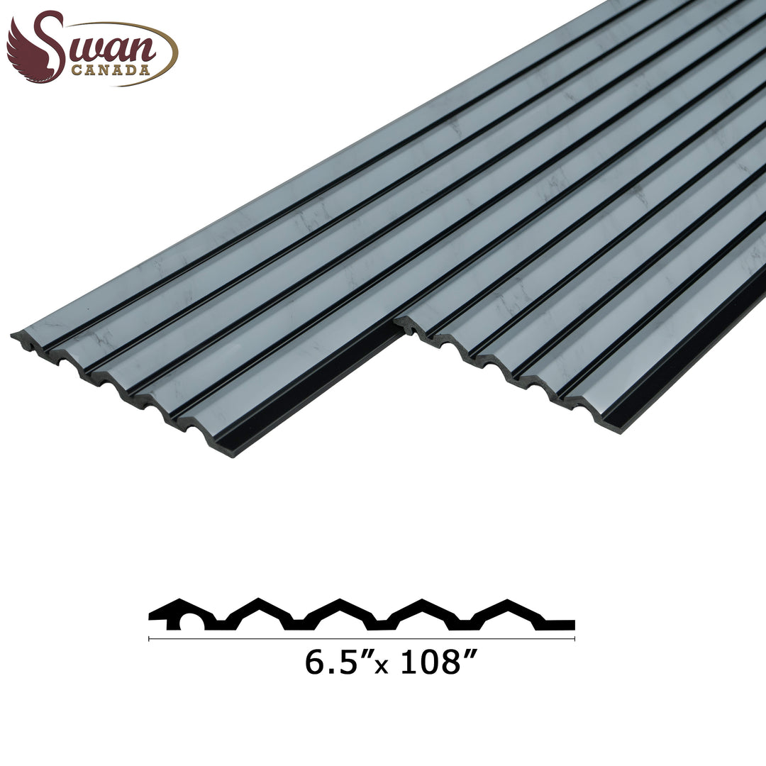 PS Fluted Panels, Gray Sandstone, 20 Panels x 9 feet long.