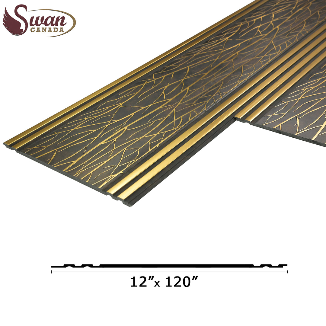 PS Fluted Panels, Brown Roots, 10 Panels x 10 feet long.
