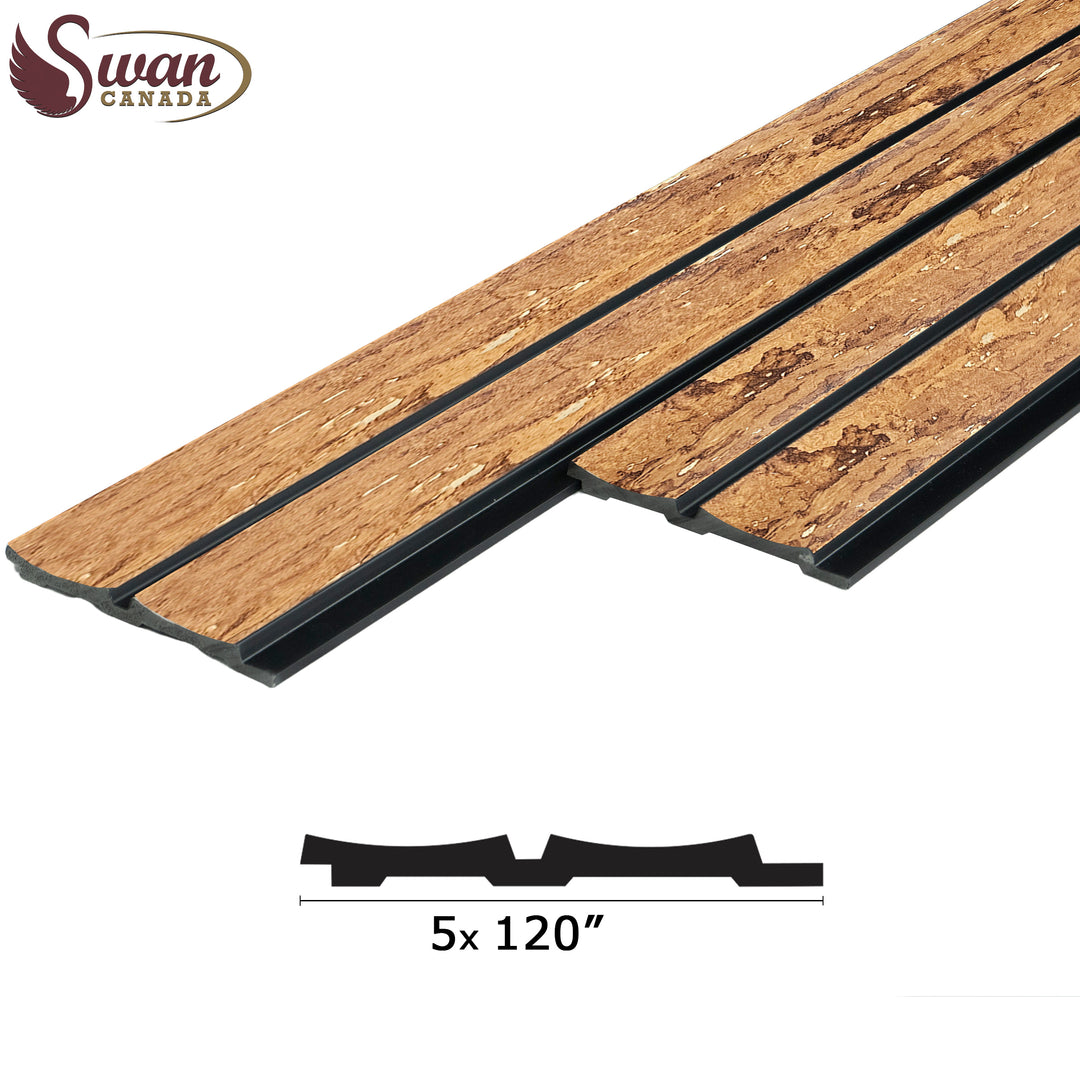 PS Fluted Panels, Honey oak, 20 Panels x 10 feet long.