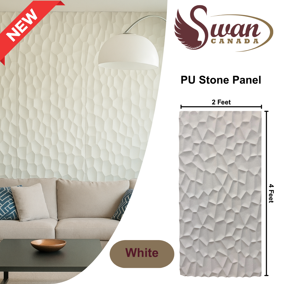 PU Faux Stone, Diamond Ridge Stone, 2 X 4 Feet, 12 Boards