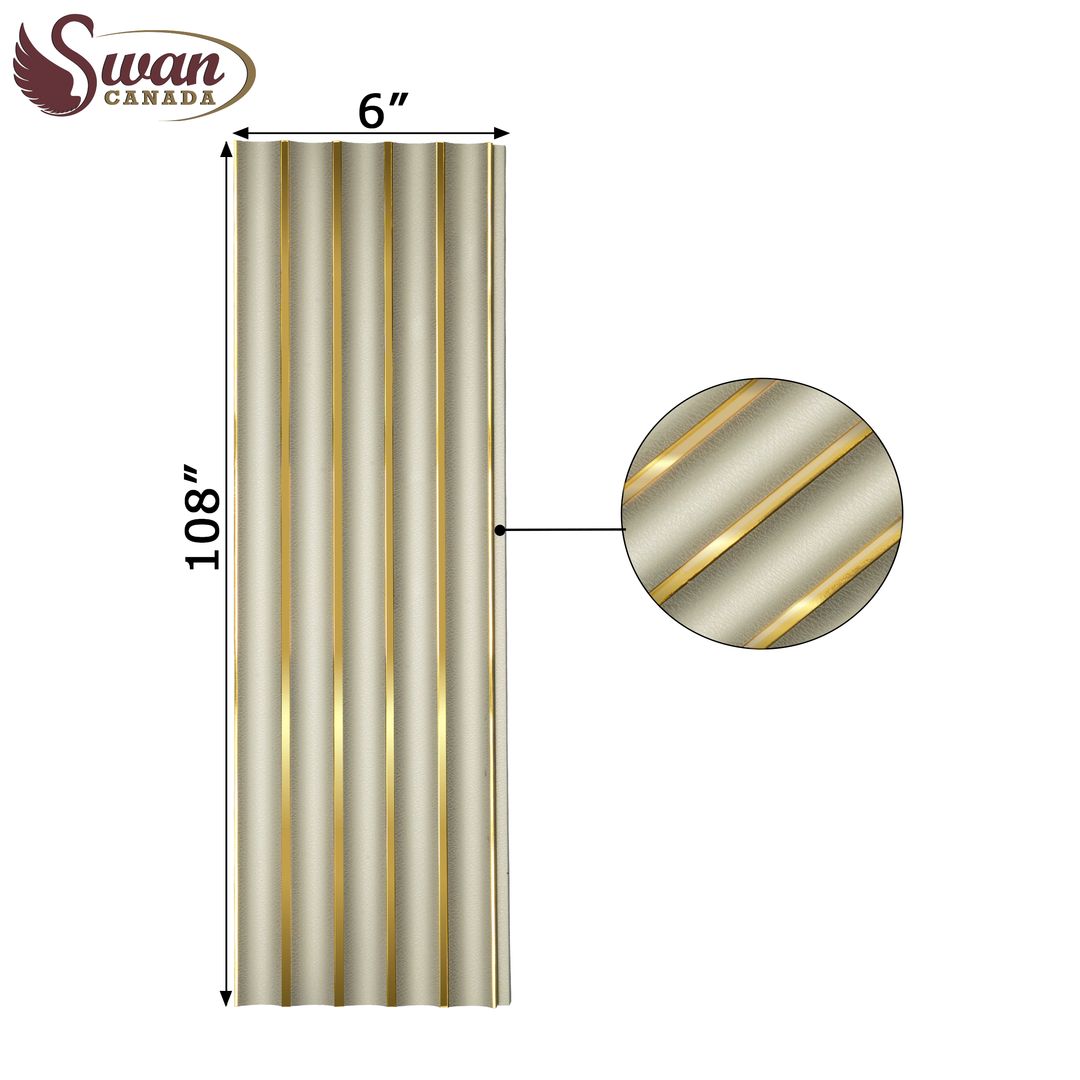 PS Fluted Panels, Leather Mint, 20 Panels x 9 feet long.