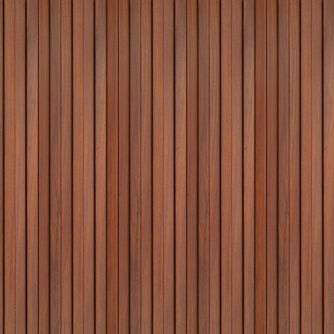 WPC Fluted Panels, Red Cedar, 10 Panels x 9 feet long.