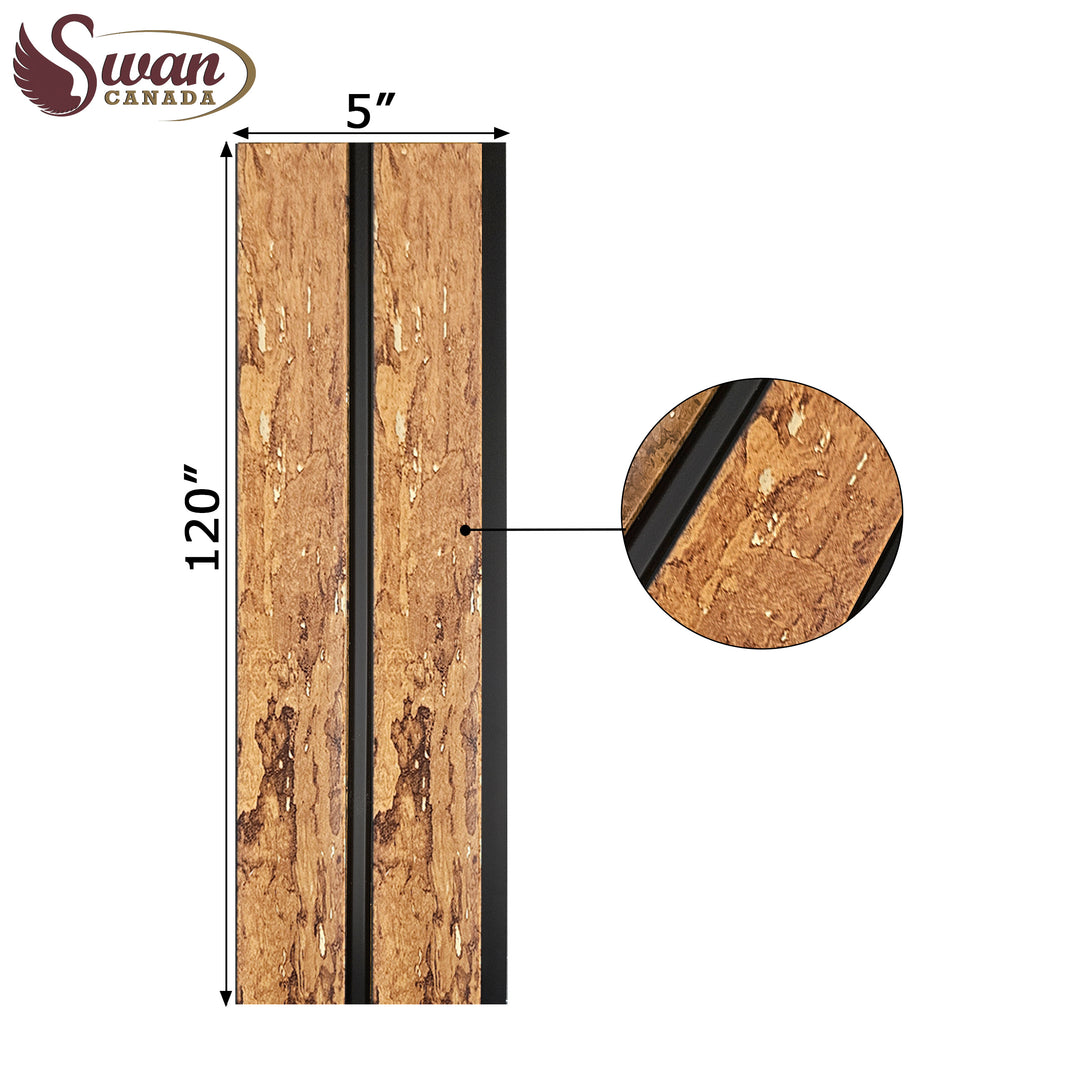 PS Fluted Panels, Honey oak, 20 Panels x 10 feet long.