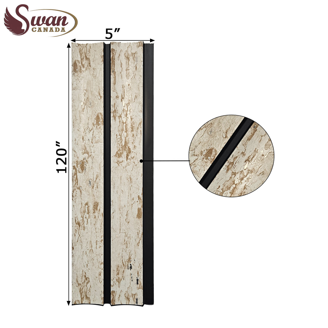 PS Fluted Panels, Maple Stone, 20 Panels x 10 feet long.