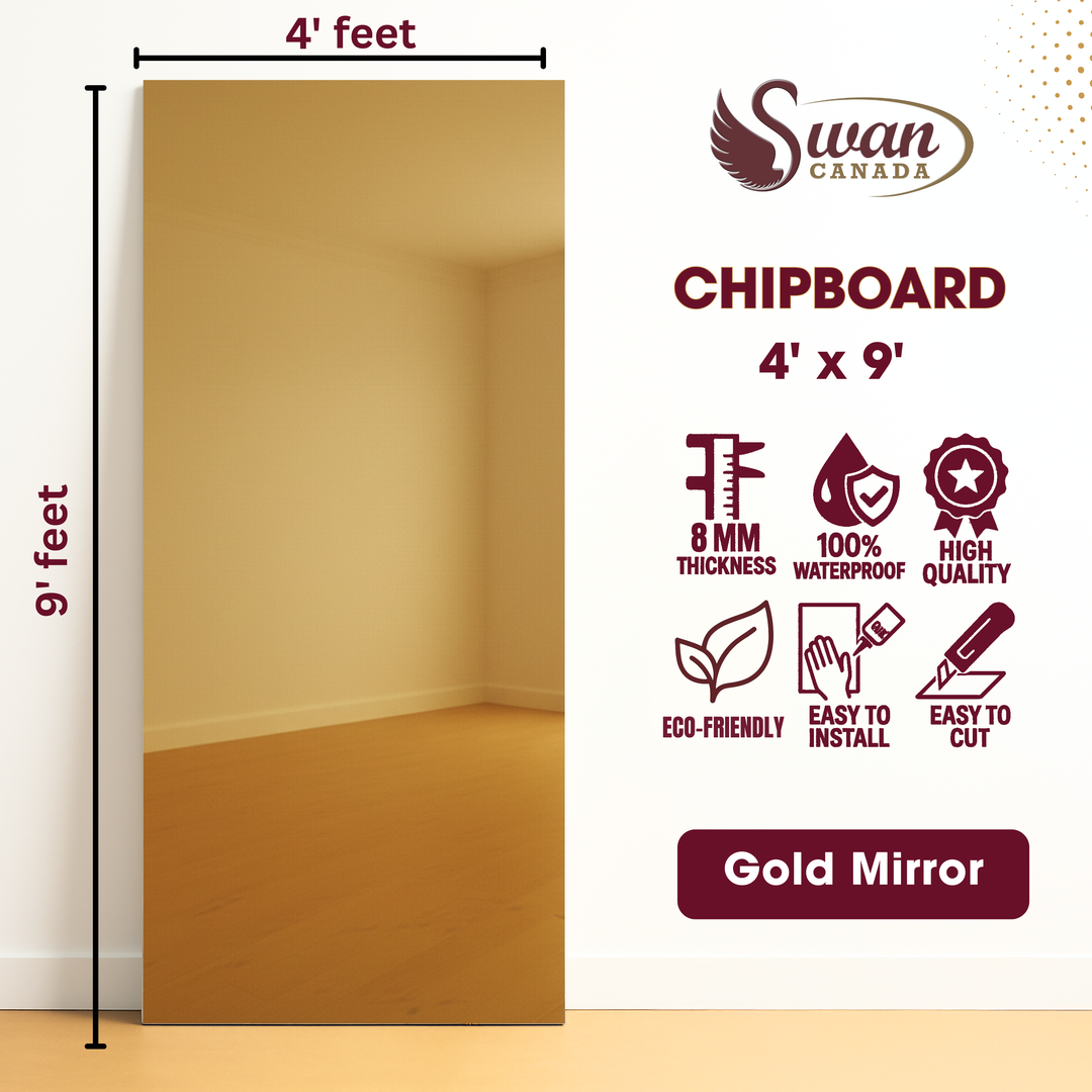 Panneau en relief, veines d'or Blackshi, 1 feuille, 4 x 9 pieds 