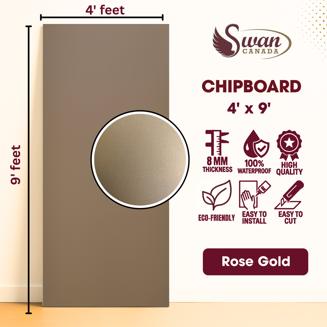 Panneau en relief, veines d'or Blackshi, 1 feuille, 4 x 9 pieds 