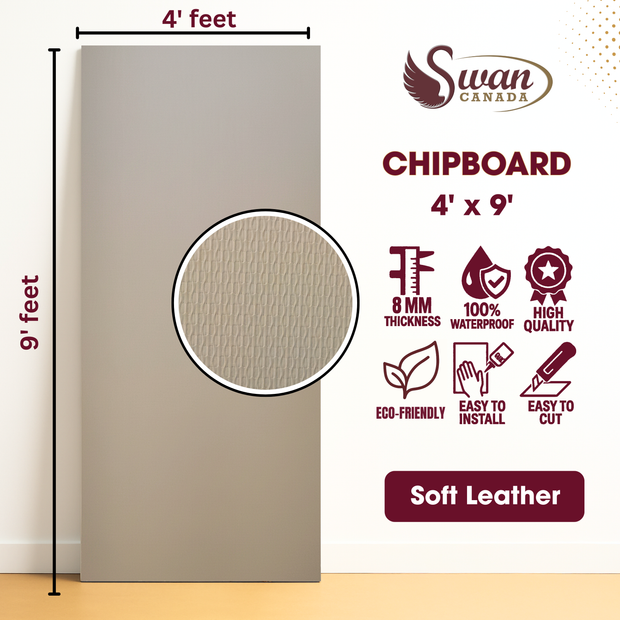 Chip Boards, Soft Leather, 1 Board, 4 X 9 Feet
