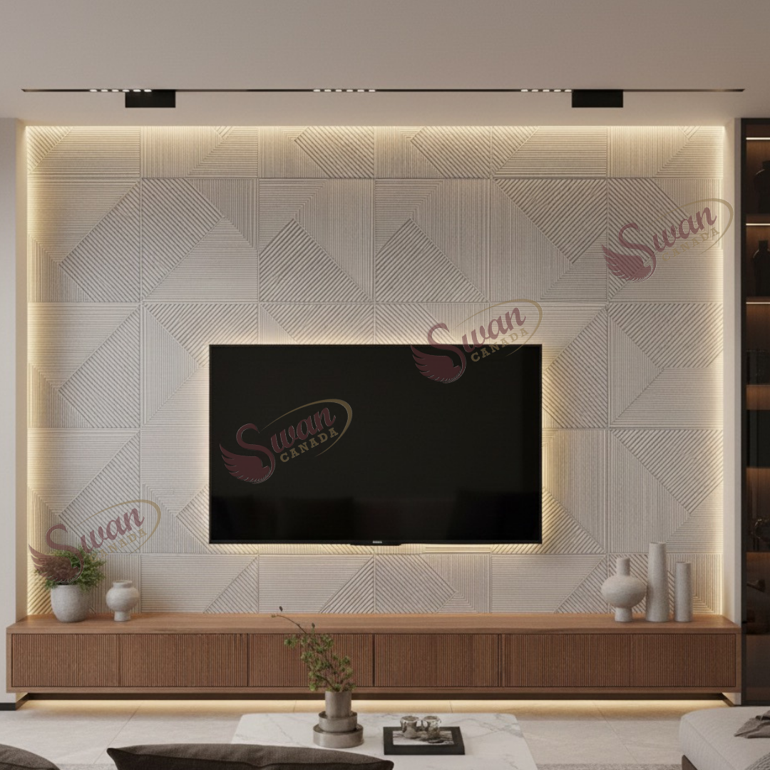 3D Wall Panels, Matte White, 19.7" x 19.7"