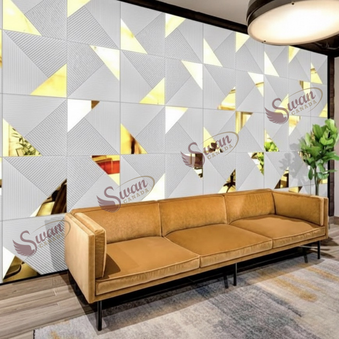 3D Wall Panels, Matte White, 19.7" x 19.7"