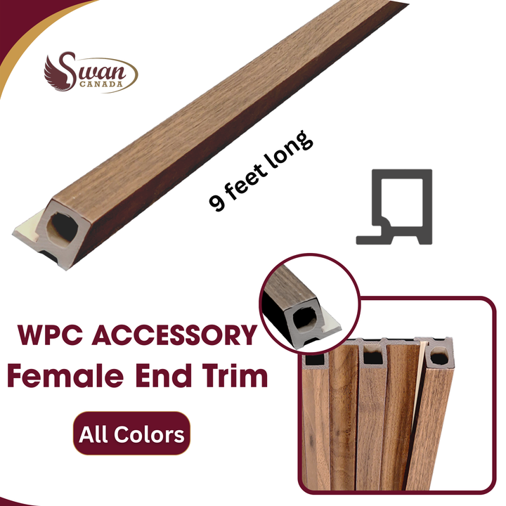 WPC Female Starter Trim,  1-in X 1.75-In X 9 Feet Long