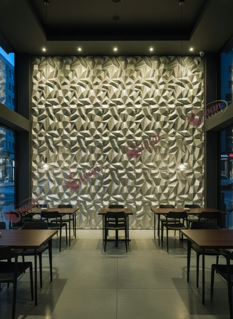 3D Wall Panels, Light Champagne Gold, 19.7" x 19.7"