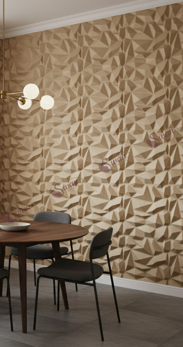 3D Wall Panels, Sandy Wood, 19.7" x 19.7"