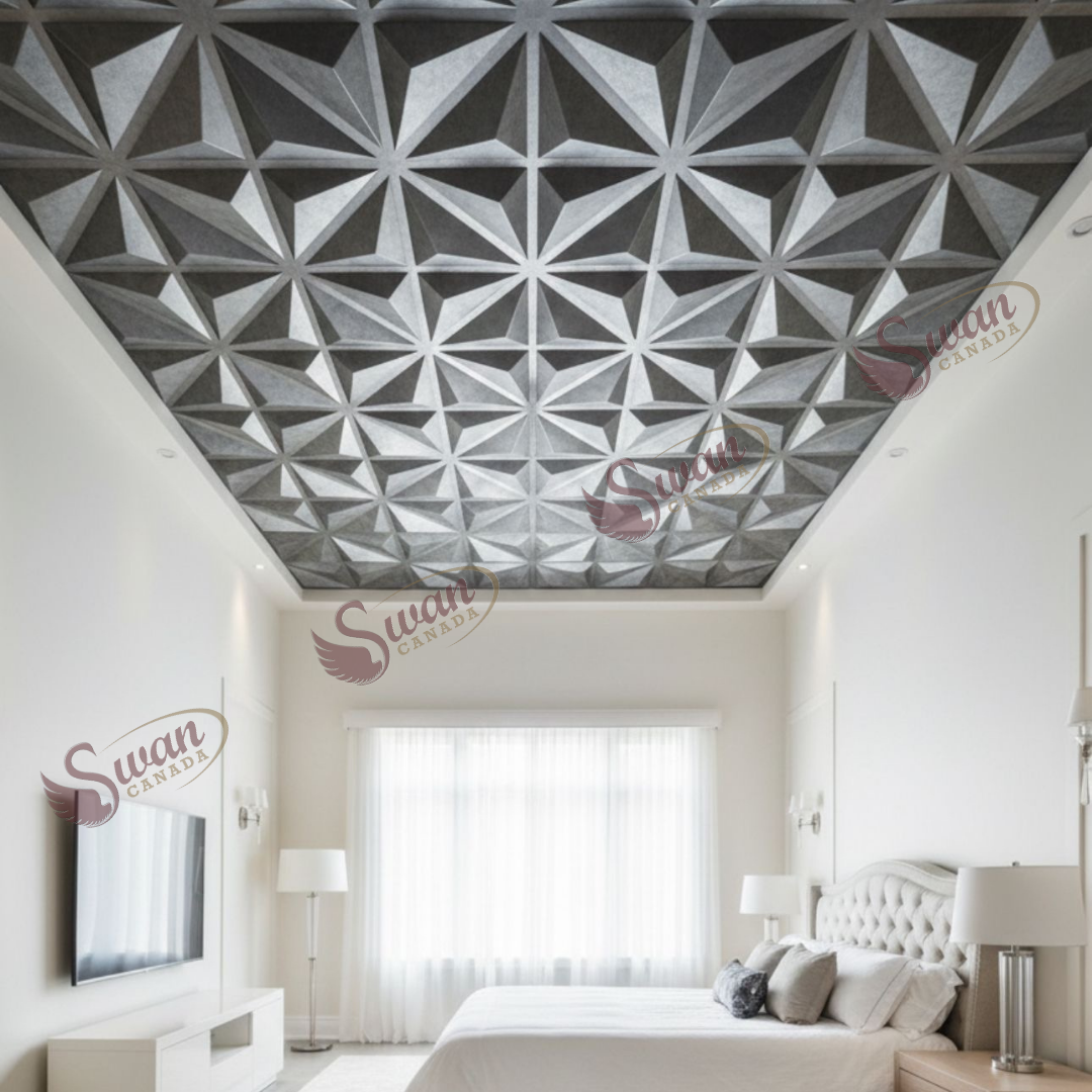 3D Wall Panels, Bluish Ridge, 19.7" x 19.7"