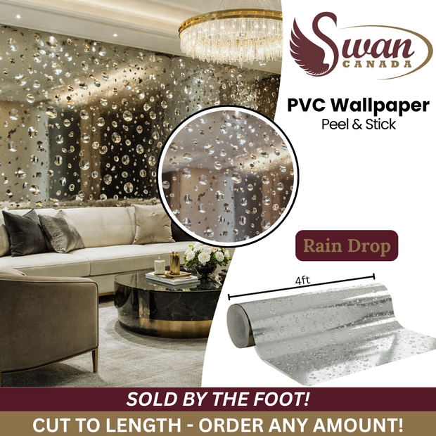 Autocollant mural PVC, Goutte de pluie