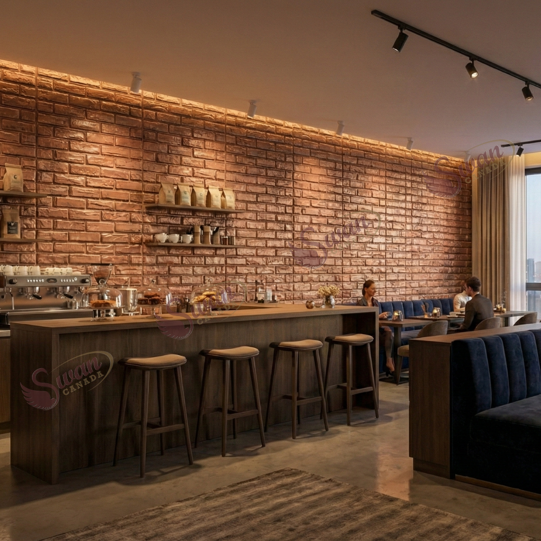 3D Wall Panels, Red Copper, 19.7" x 19.7"