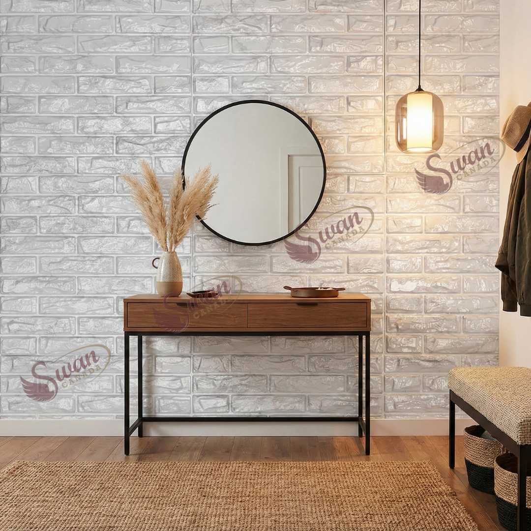 3D Wall Panels, Bright Marbling, 19.7" x 19.7"