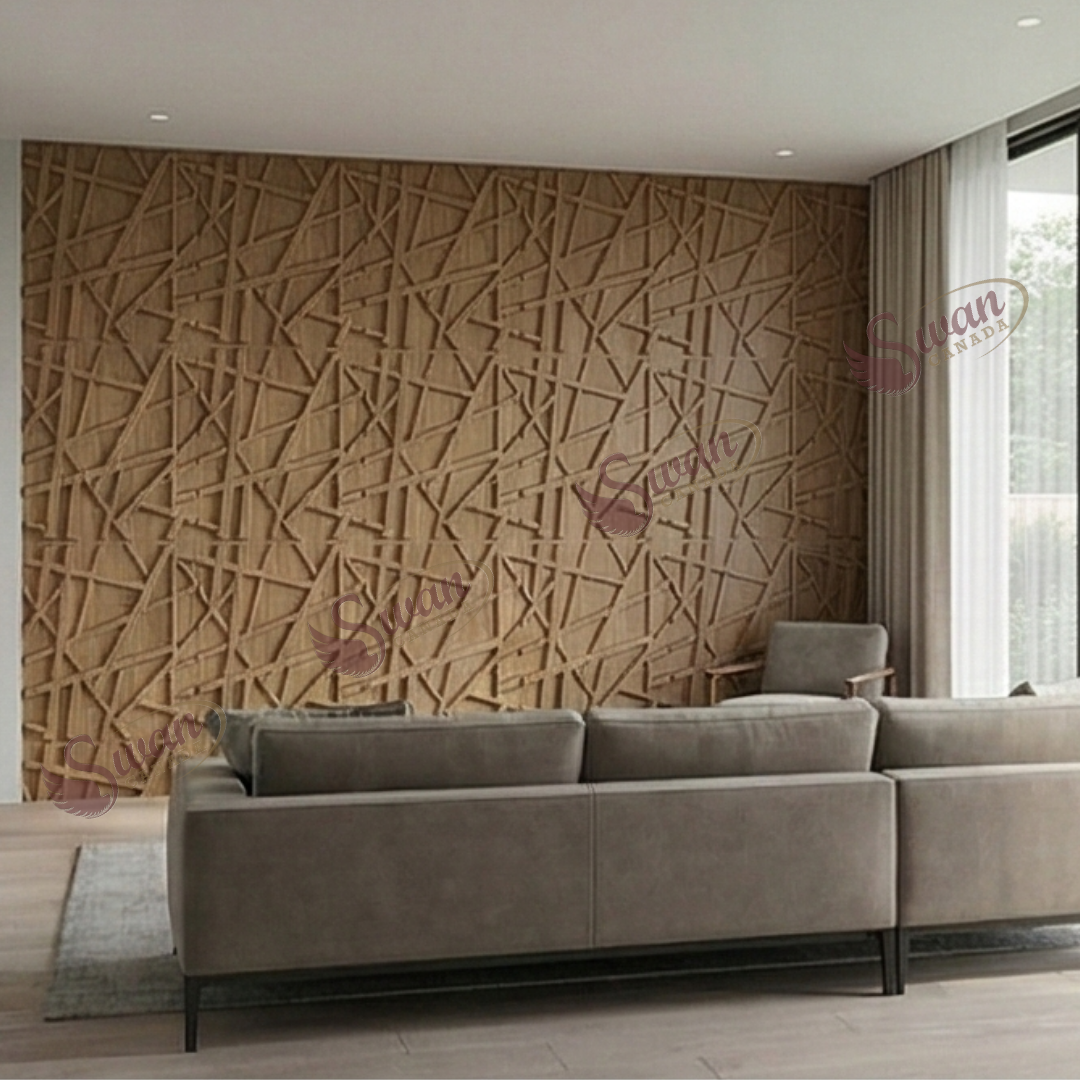 3D Wall Panels, Sandy Wood, 19.7" x 19.7"