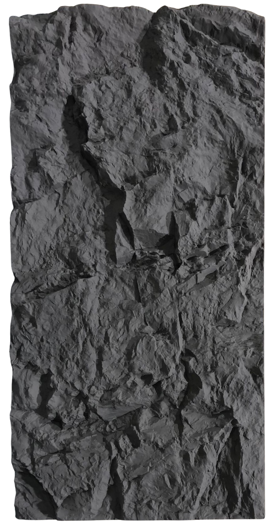 PU Faux Stone, Rough Charcoal Stone, 2 X 4 Feet, 6 Boards