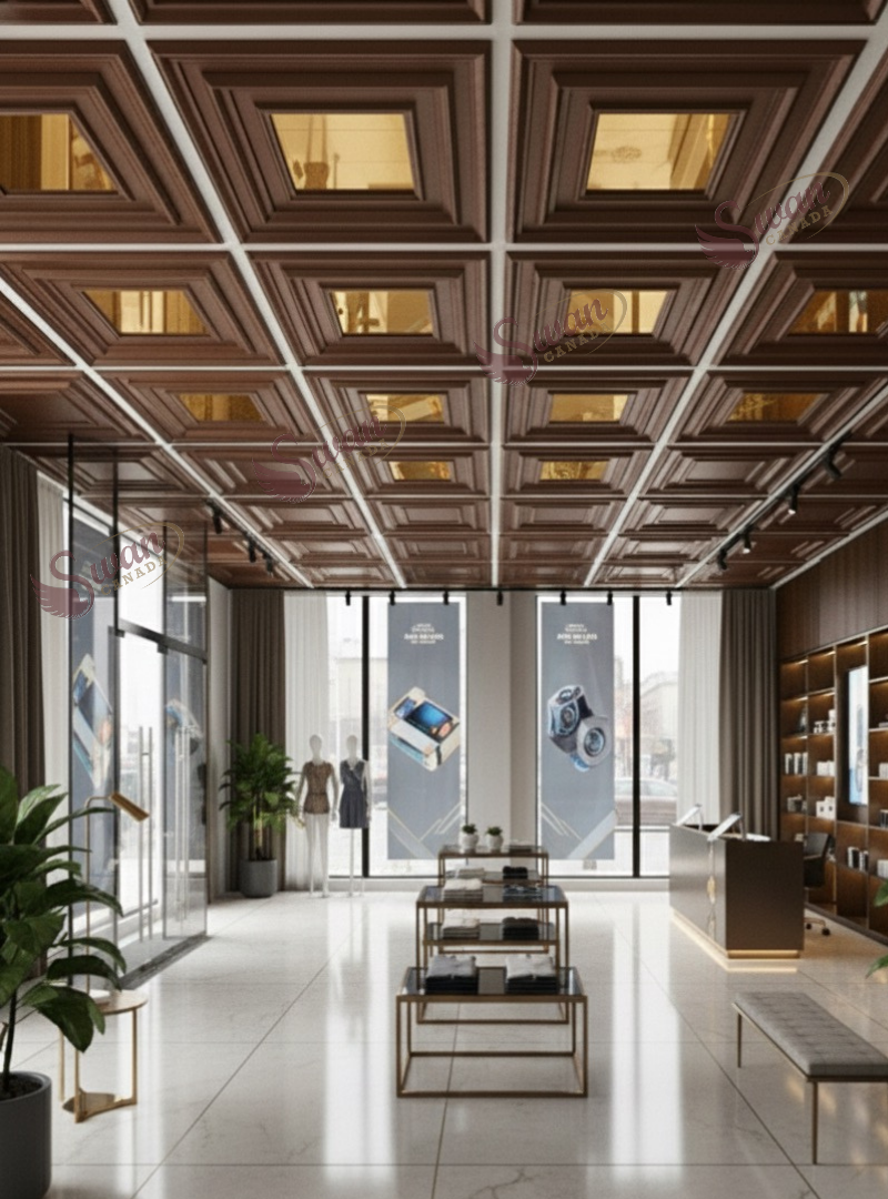 3D Wall Panels, Red Copper, 24" x 24"