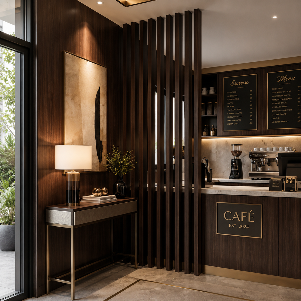 Café Divider Design