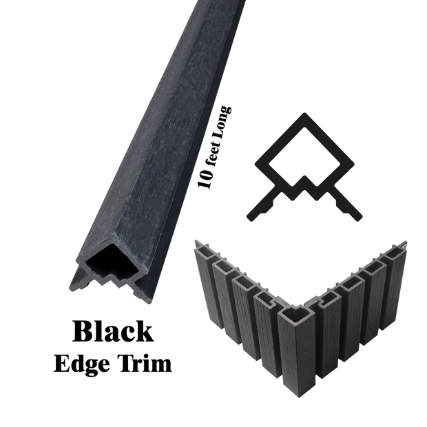 Outdoor WPC Edge Trim, 2-in x 2-in X 10 Feet Long